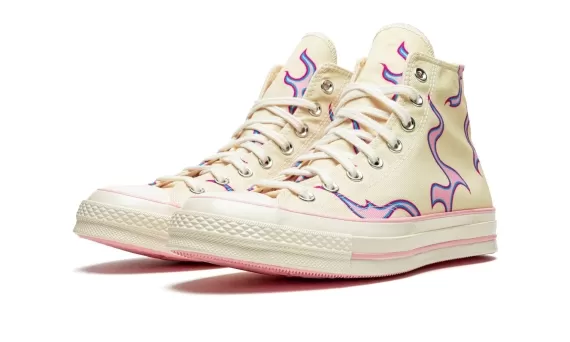 Chuck 70 HI Golf Le Fleur - Pink Flames