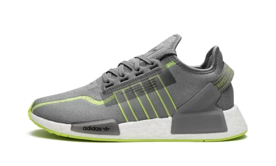 NMD R1 - Grey Three / Signal Green / Cloud White