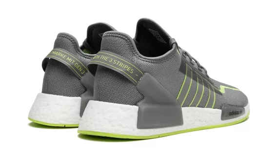 NMD R1 - Grey Three / Signal Green / Cloud White