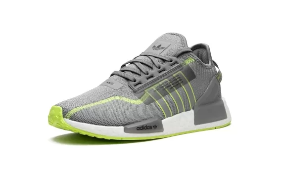 NMD R1 - Grey Three / Signal Green / Cloud White