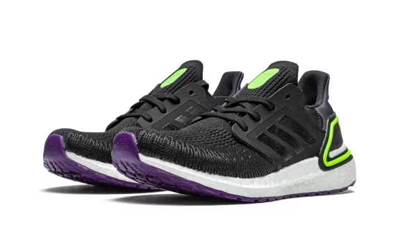 Ultraboost 20 J - Purple/Black/Lime Green