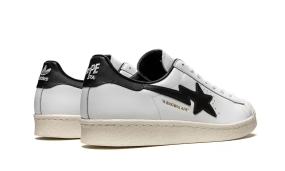 BAPE x adidas Superstar 80s - White/Black
