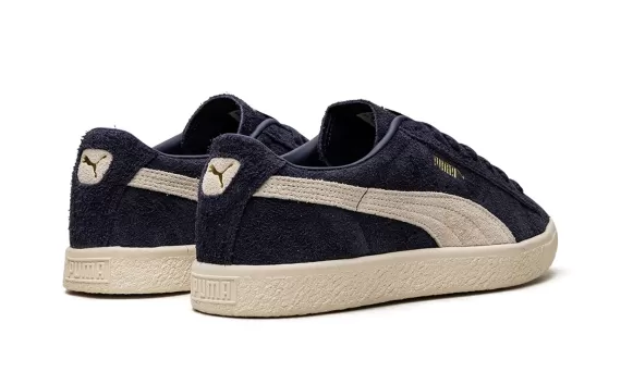 Suede VTG Hairy Suede - New Navy-Frosted Ivory