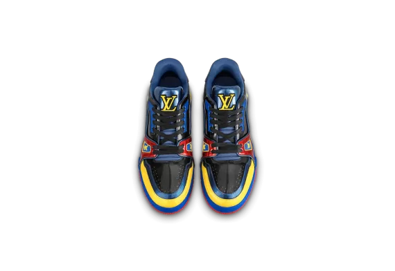 Louis Vuitton Trainer Sneaker - Marine, Navy Blue, Patent canvas