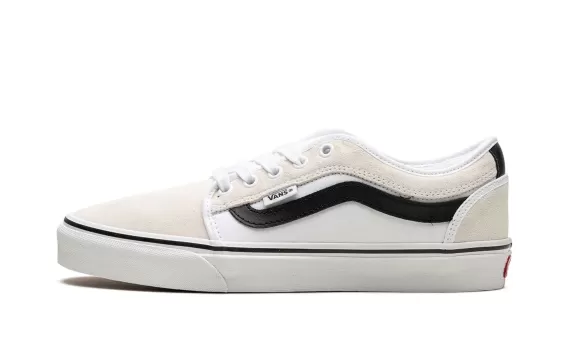 Chukka Low Sidestripe - White/Black