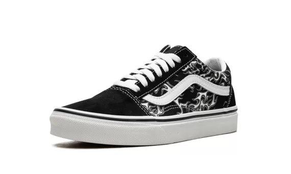 Flames Old Skool - Flames Black/White