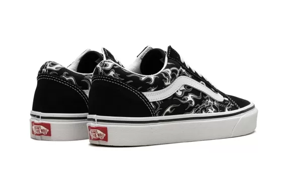 Flames Old Skool - Flames Black/White