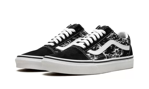 Flames Old Skool - Flames Black/White