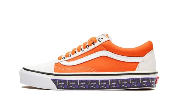 Old Skool 36 Dx Patta - Orange/White