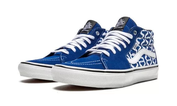 Skate Grosso Mid Supreme - Monogram S - Royal