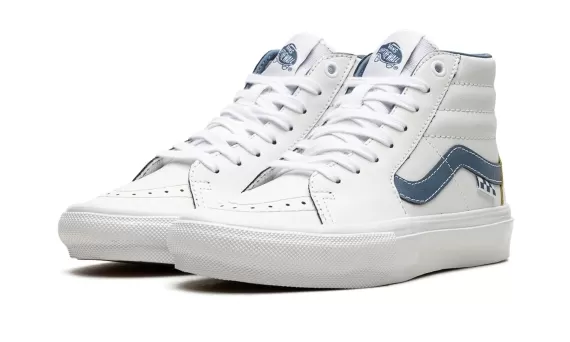 Skate Sk8-Hi - Wearaway White/Blue