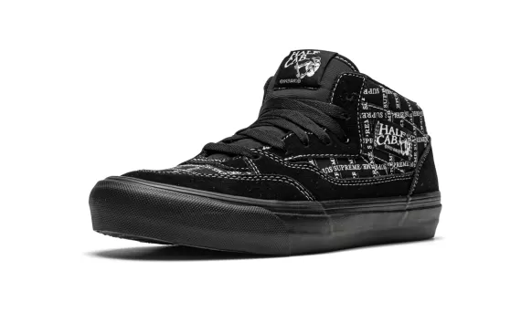 Supreme x Vans Half Cab Pro Grid Logo - Black