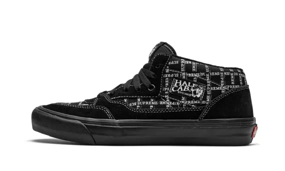 Supreme x Vans Half Cab Pro Grid Logo - Black