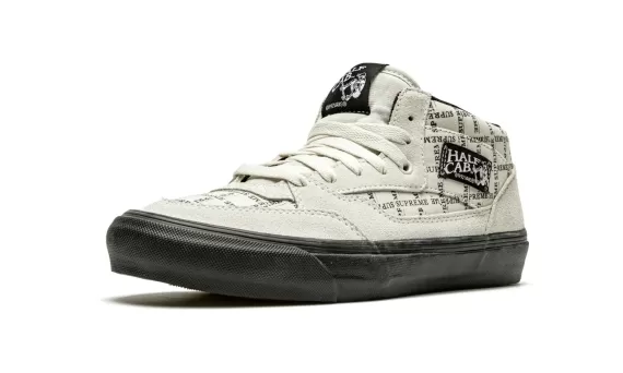 Supreme x Vans Half Cab Grid Logo - White