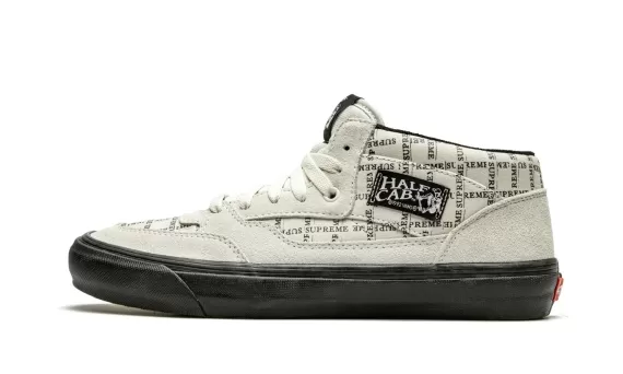 Supreme x Vans Half Cab Grid Logo - White