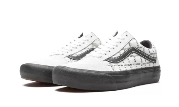 Old Skool Pro - Supreme Grid White