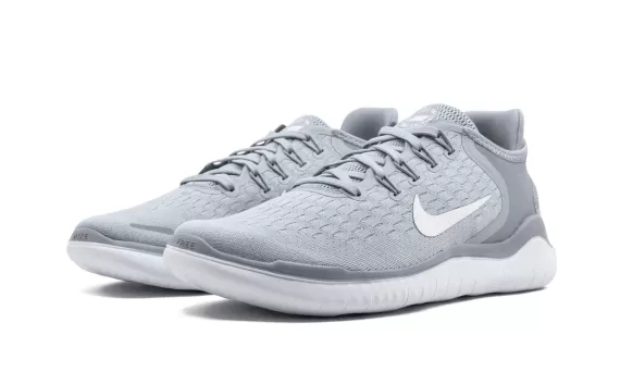 Free RN 2018 - Wolf Grey/White-White-Volt