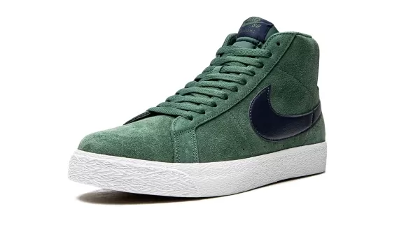 SB Zoom Blazer Mid - Noble Green/Midnight Navy-Nobl