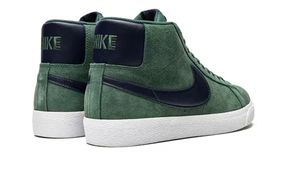 SB Zoom Blazer Mid - Noble Green/Midnight Navy-Nobl