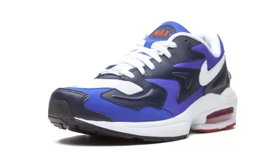 Air Max 2 Light - Blue/Obsidian/Metallic Silver