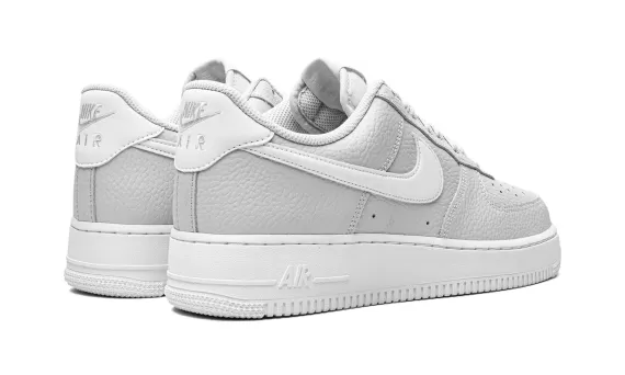 Air Force 1 '07 Low Pebbled Leather - Pure Platinum
