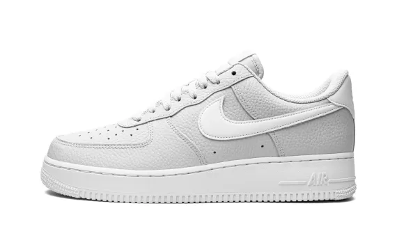 Air Force 1 '07 Low Pebbled Leather - Pure Platinum