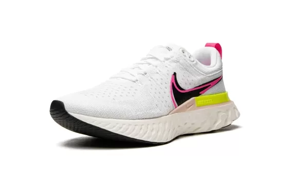 React Infinity Run Flyknit 2 - White/Sail/Pink Blast/Black