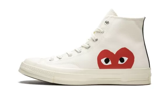 Comme des Garcons Play x Converse Chuck 70 Hi - White