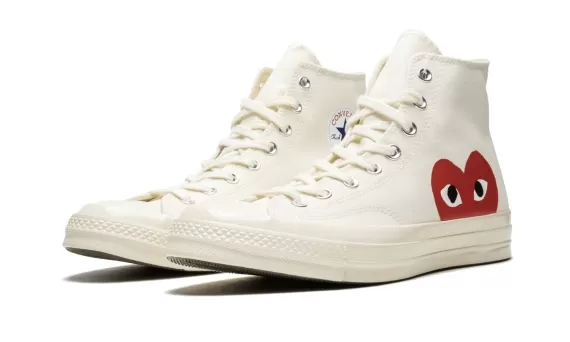 Comme des Garcons Play x Converse Chuck 70 Hi - White