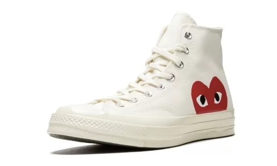 Comme des Garcons Play x Converse Chuck 70 Hi - White
