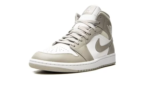 Air Jordan 1 Mid - Linen College Grey