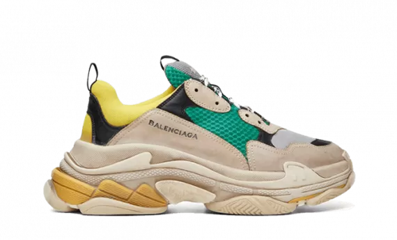 Balenciaga Triple S - Trainers  Green / Yellow