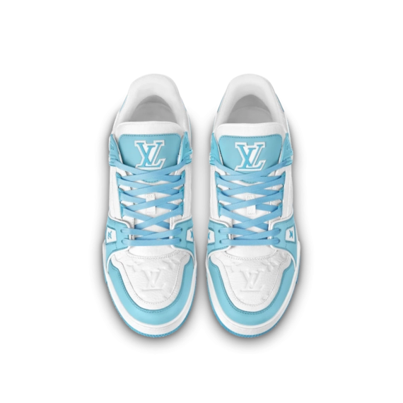 Louis Vuitton Trainer Sneaker - Sky Blue, Mix of materials